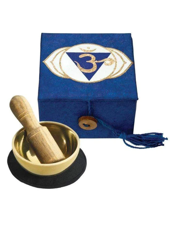 Third Eye Chakra Singing bowl Mini Meditation Bowl in Gift Box